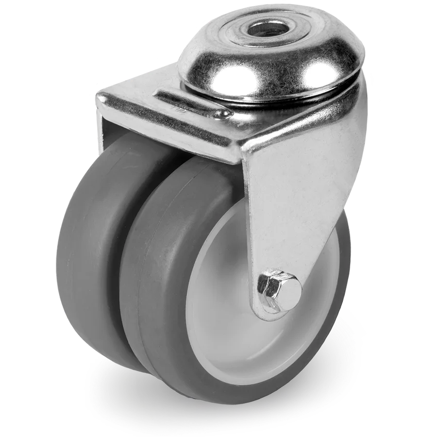Tellure Rôta 383514 – Rueda giratoria de goma termoplástica Ø75 mm