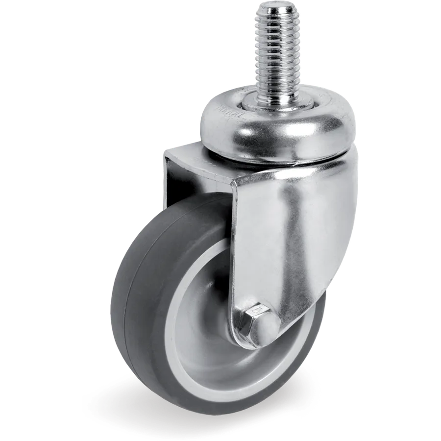 Tellure Rôta 386100 – Rueda giratoria de goma termoplástica Ø40×18 mm