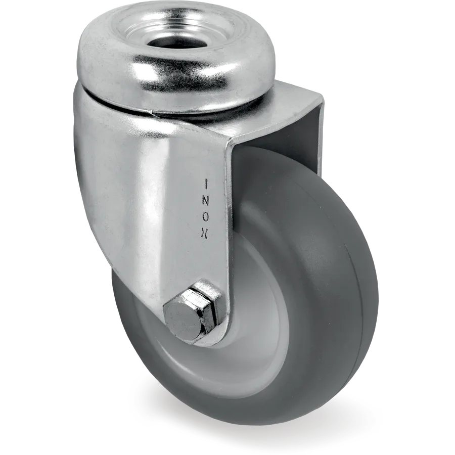 Tellure Rôta 383211NX – Thermoplastic rubber swivel castor Ø50×24 mm