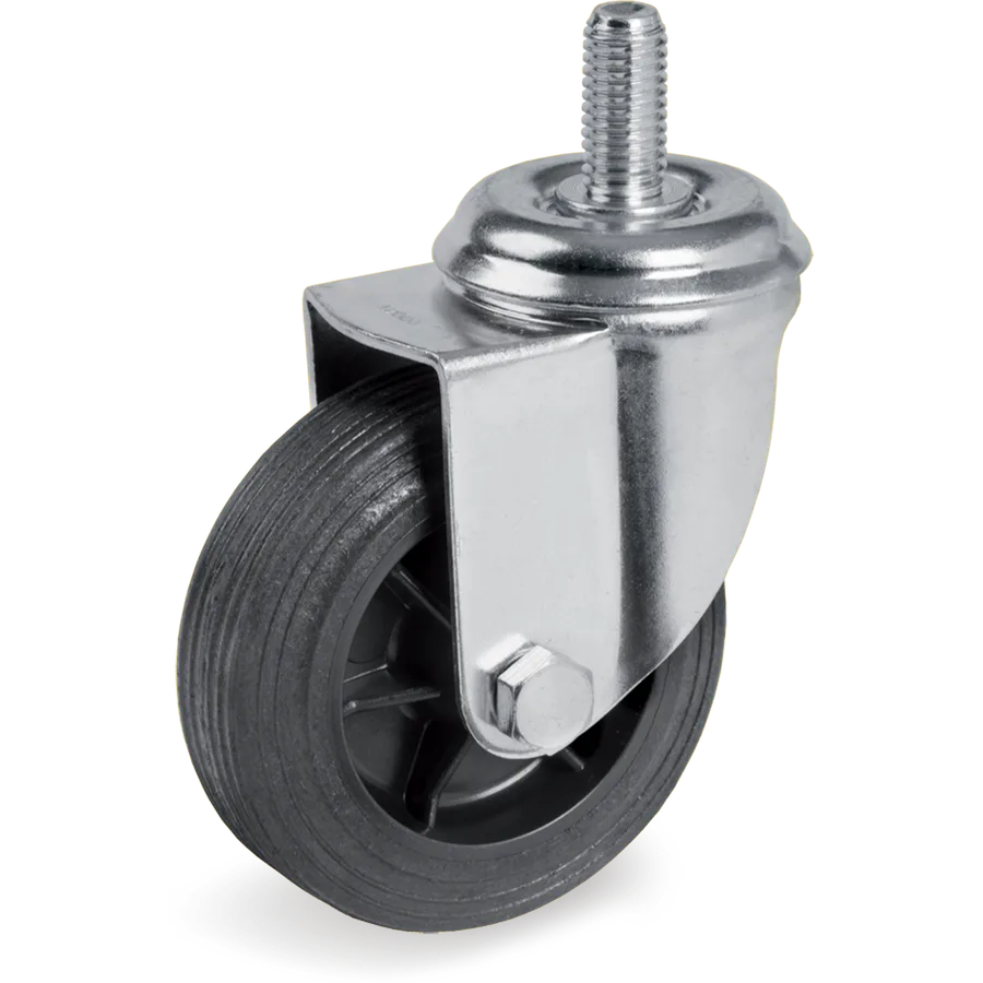 Tellure Rôta 516802 – Rueda giratoria de goma termoplástica Ø100×30 mm