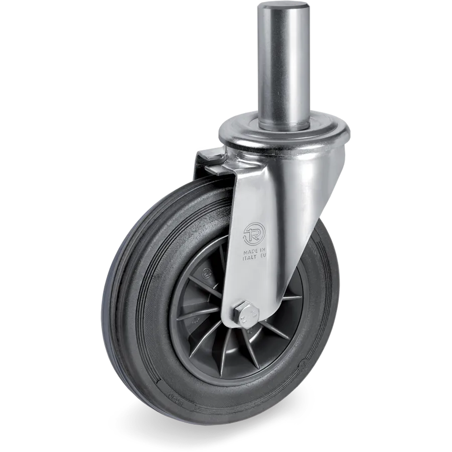 Tellure Rôta 529211 – Rueda giratoria de goma Ø150×40 mm