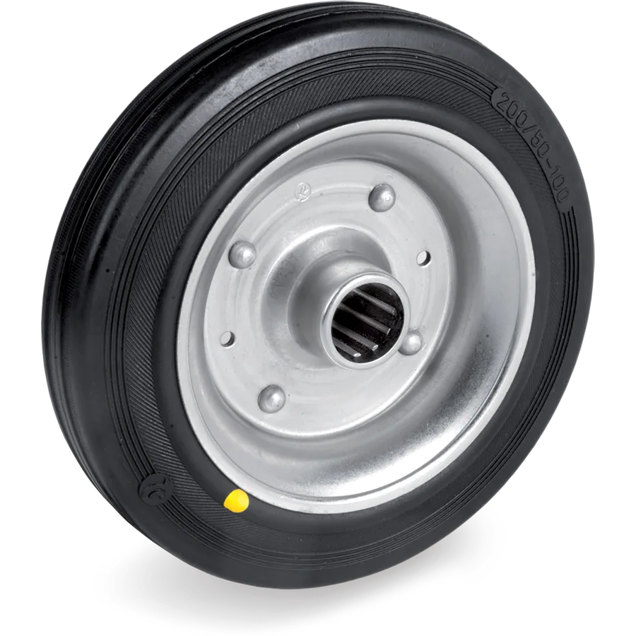 Tellure Rôta 533101AS – Rueda de goma conductiva Ø80×25 mm