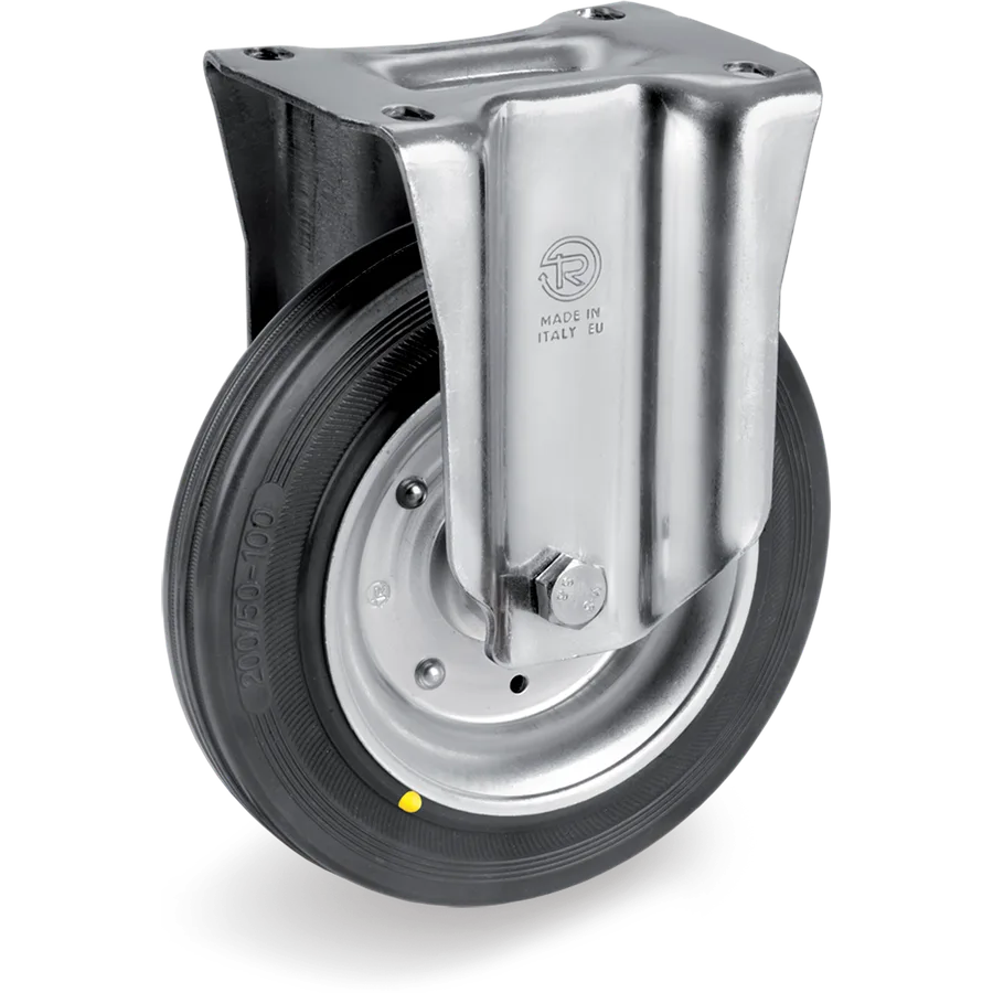 Tellure Rôta 535901AS – Rueda fija de goma conductiva Ø80×25 mm