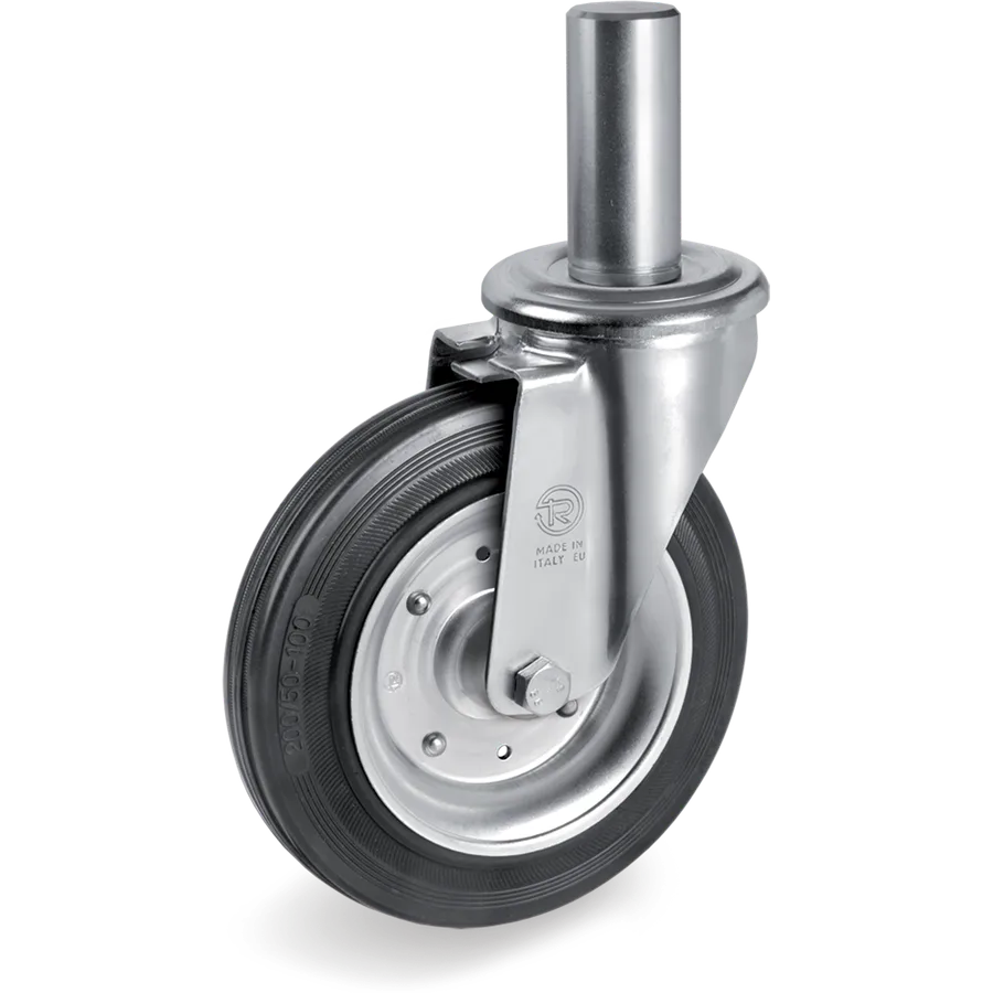 Tellure Rôta 539211 – Rueda giratoria de goma Ø150×40 mm
