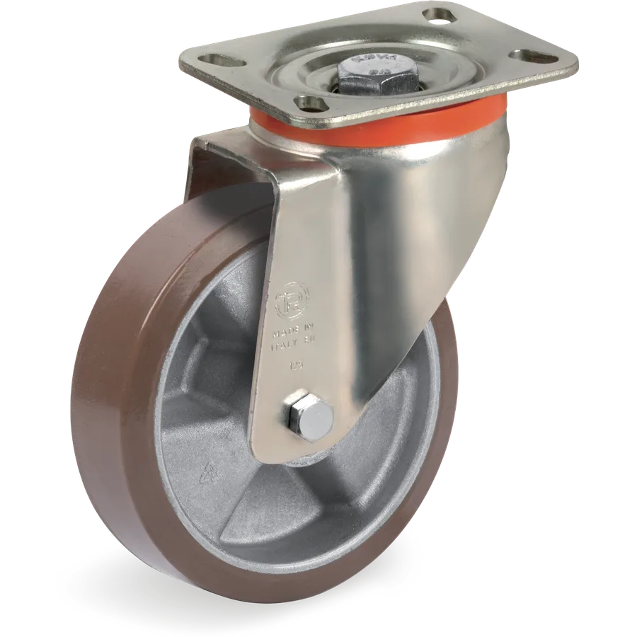 Tellure Rôta 587603 – TR-PowerHigh polyurethane swivel castor Ø125×35 mm