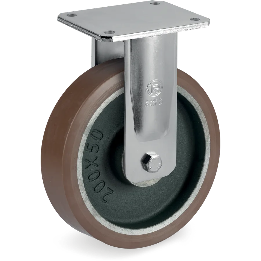 Tellure Rôta 588403 – Rueda fija de poliuretano TR-PowerHigh Ø125×50 mm
