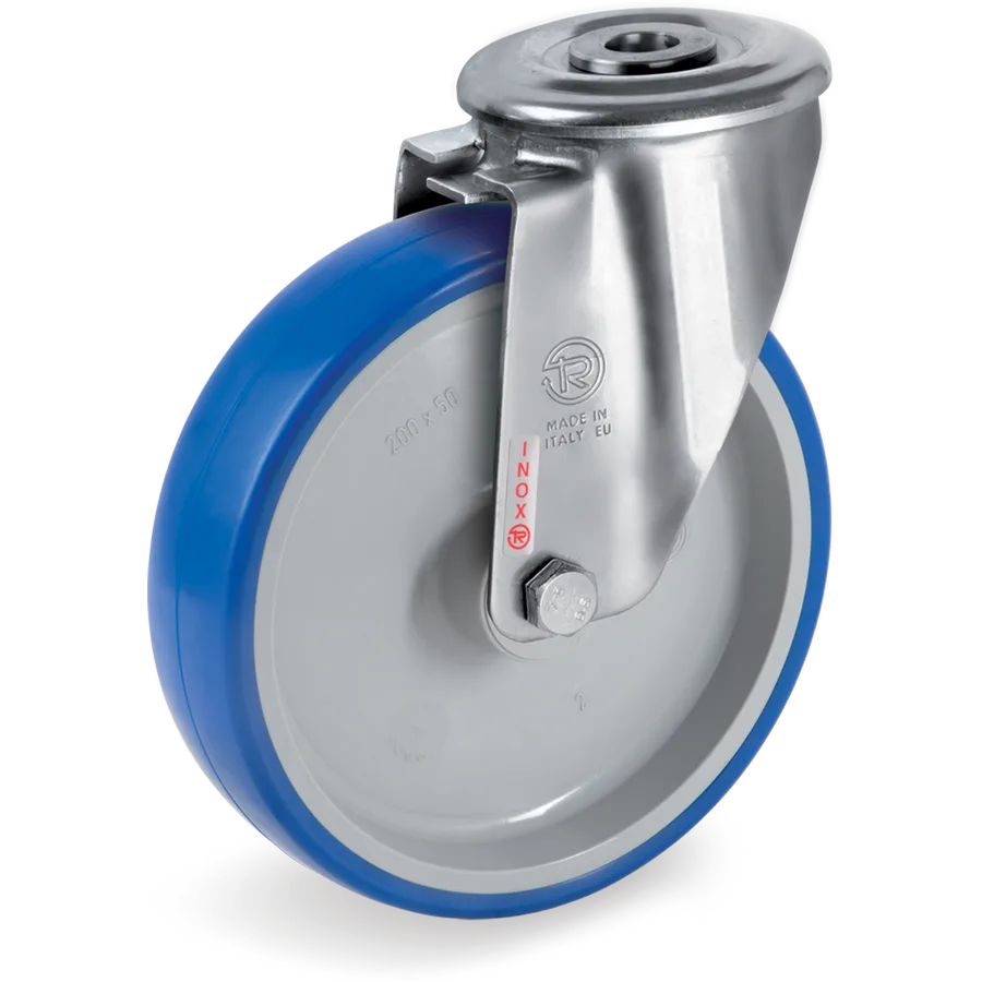 Tellure Rôta 618001 – Rueda giratoria de poliuretano termoplástico Ø80×30 mm