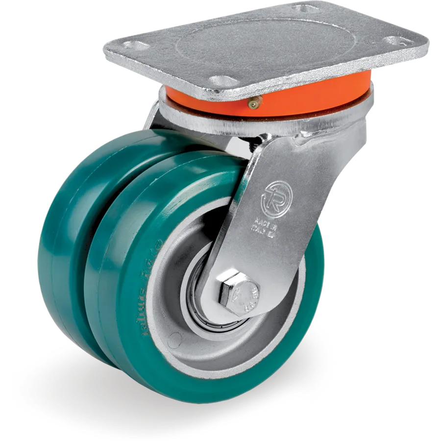 Tellure Rôta 628063B4 – Rueda giratoria de poliuretano TR-Roll Ø125 mm