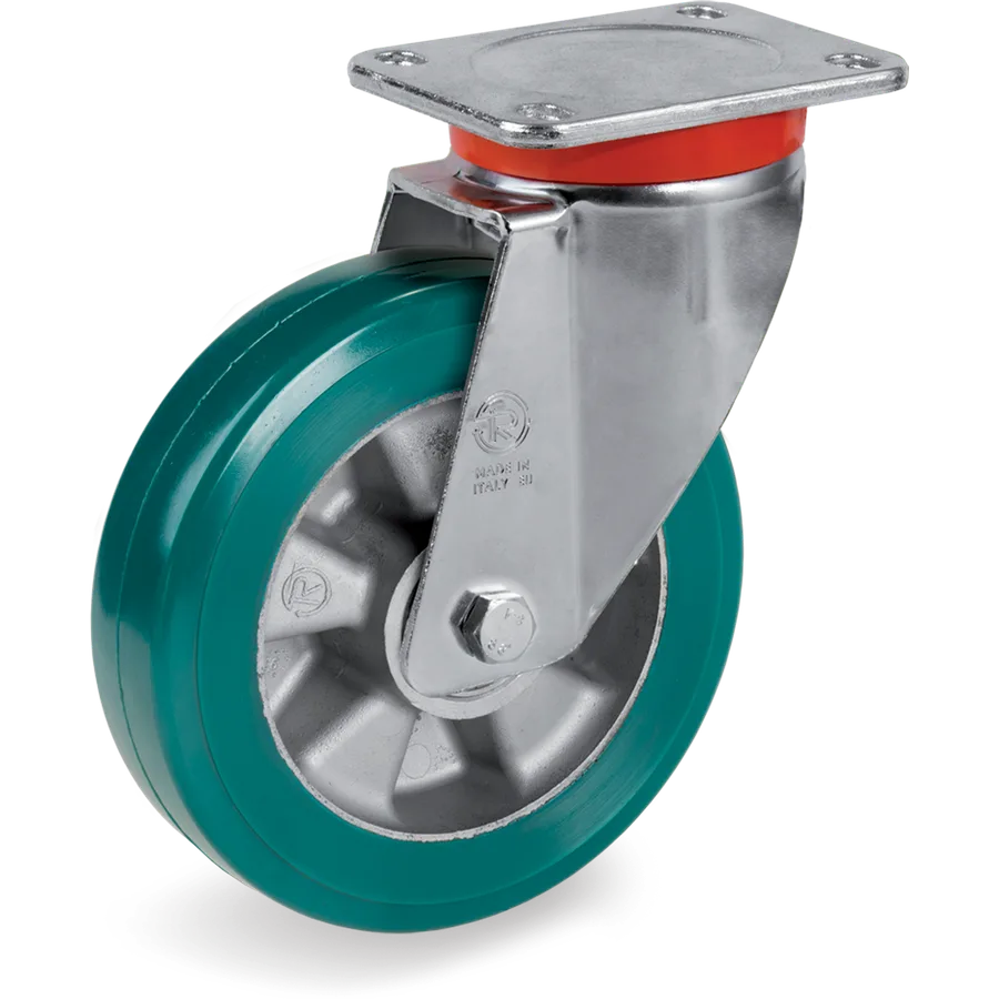 Tellure Rôta 627826 – Rueda giratoria de poliuretano TR-Roll Ø200×50 mm
