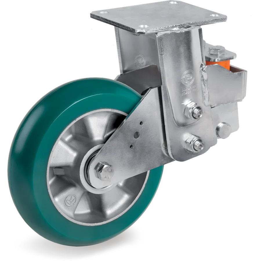 Tellure Rôta 626906 – TR-Roll polyurethane fixed castor Ø200×50 mm