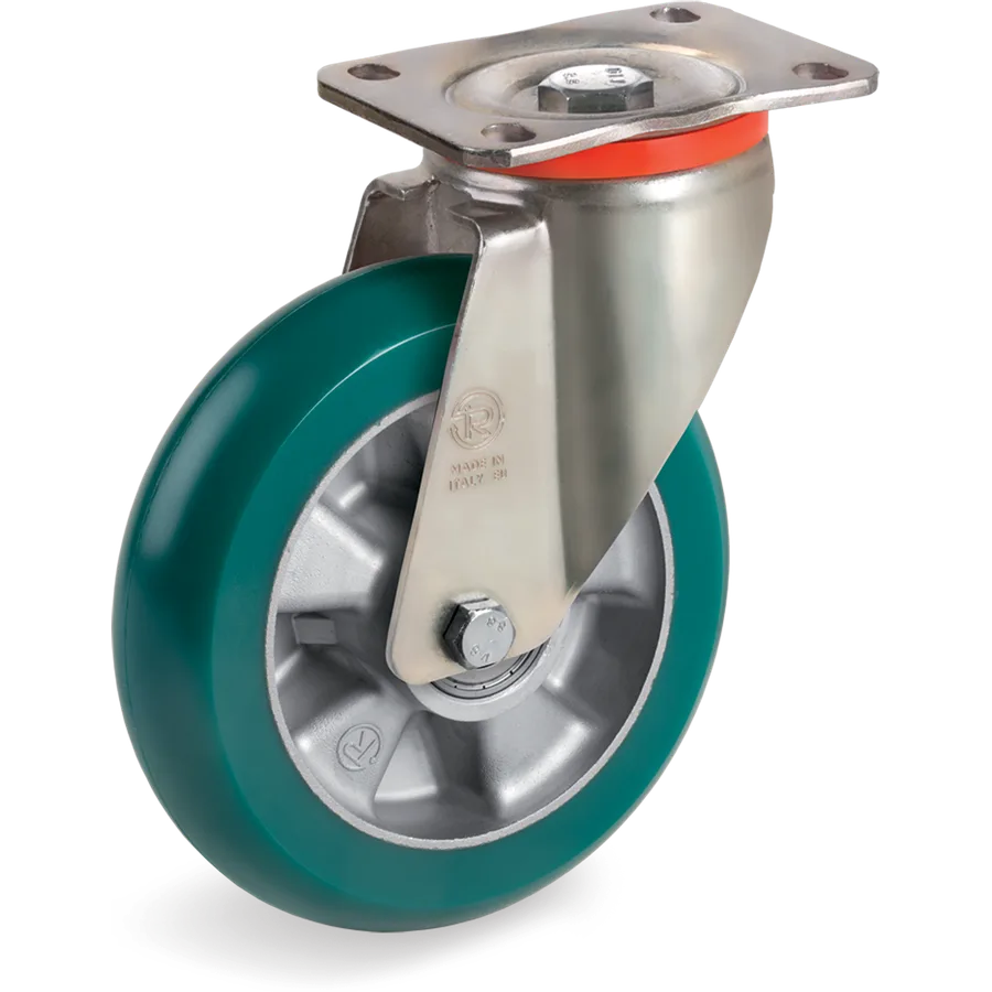 Tellure Rôta 629013 – Rueda giratoria de poliuretano TR-Roll Ø125×50 mm