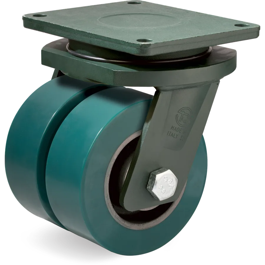 Tellure Rôta 628086 – Rueda giratoria de poliuretano TR-Roll Ø200 mm
