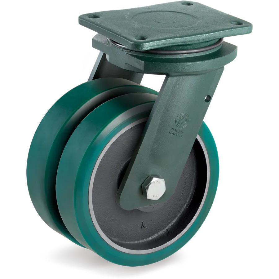 Tellure Rôta 628056 – Rueda giratoria de poliuretano TR-Roll Ø200 mm