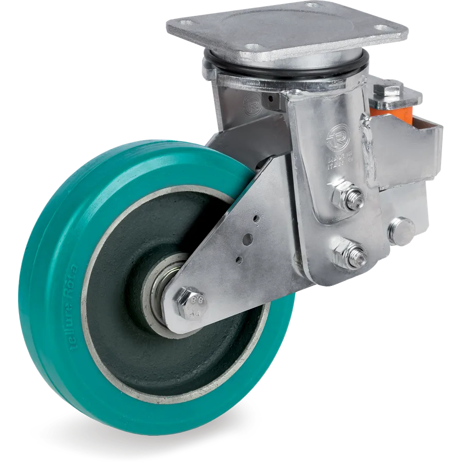 Tellure Rôta 625706 – Rueda giratoria de poliuretano TR-Roll Ø200×50 mm