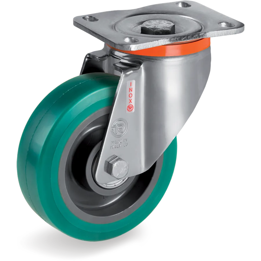 Tellure Rôta 625436 – Rueda giratoria de poliuretano TR-Roll Ø200×50 mm