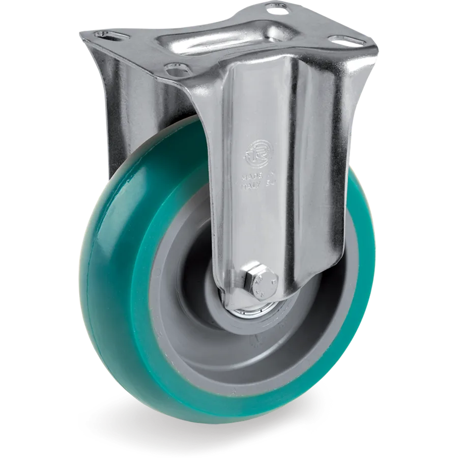 Tellure Rôta 629403 – TR-Roll polyurethane fixed castor Ø125×40 mm