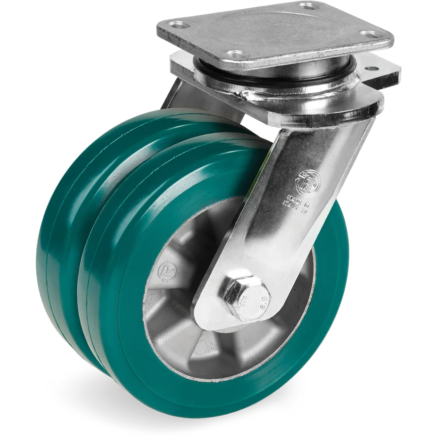 Tellure Rôta 628074 – Rueda giratoria de poliuretano TR-Roll Ø160 mm