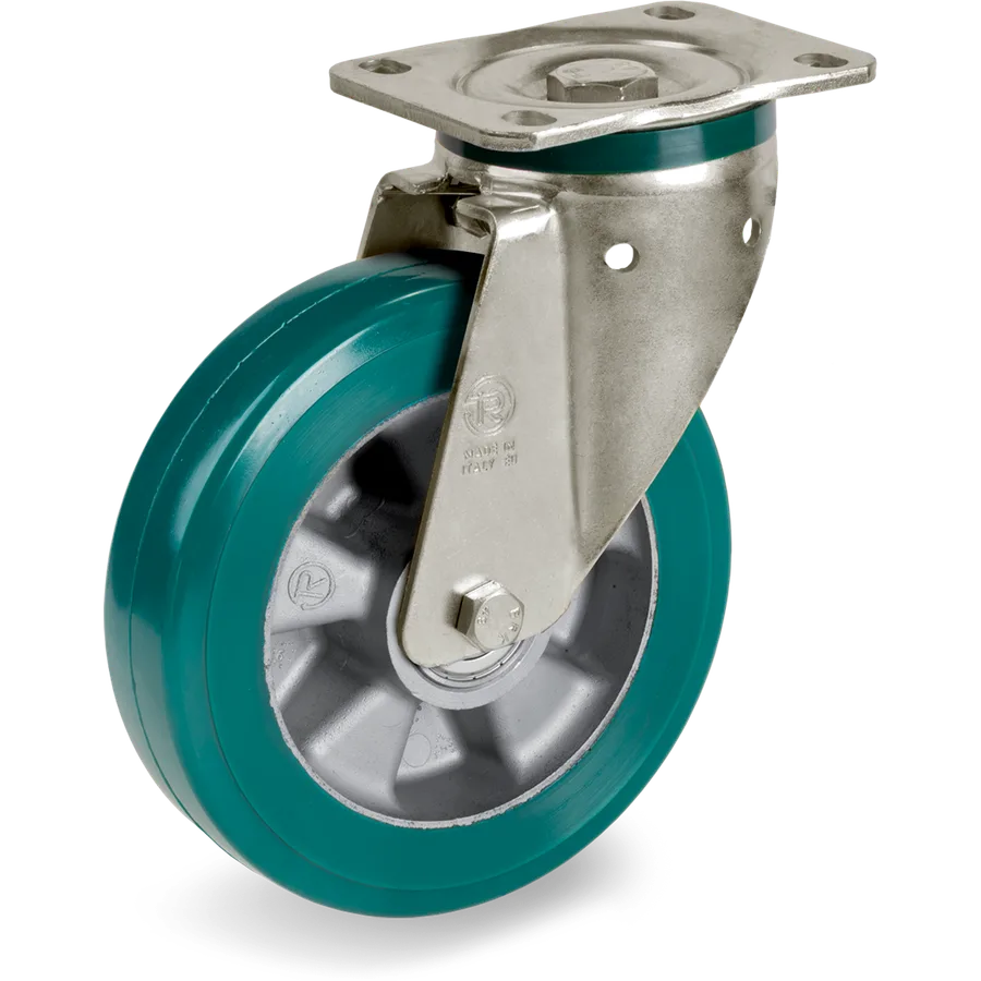 Tellure Rôta 625005 – TR-Roll polyurethane swivel castor Ø180×50 mm