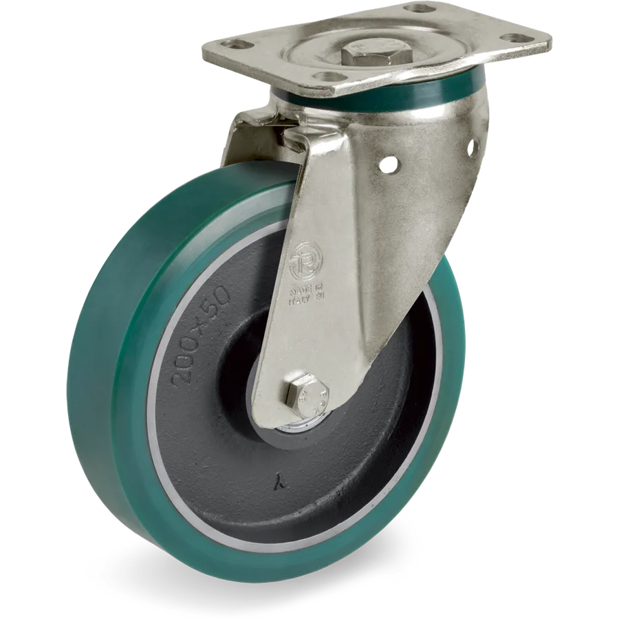 Tellure Rôta 627644 – TR-Roll polyurethane swivel castor Ø150×50 mm