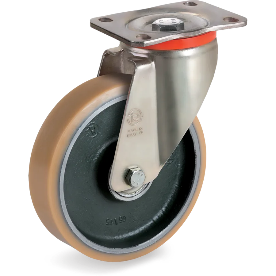 Tellure Rôta 637623 – Rueda giratoria de vulkollan® Ø125×40 mm