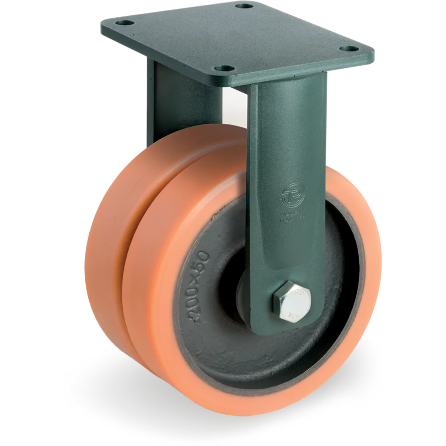Tellure Rôta 638166 – Rueda fija de vulkollan® Ø200 mm