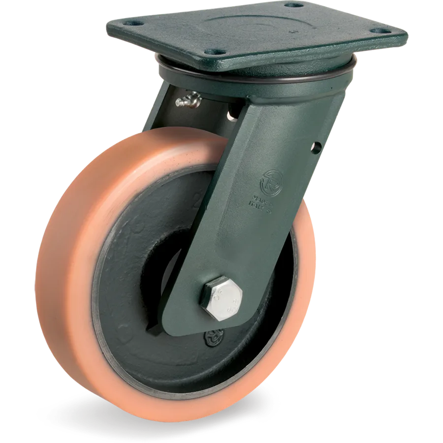 Tellure Rôta 638307D2 – Rueda giratoria de vulkollan® Ø250×60 mm