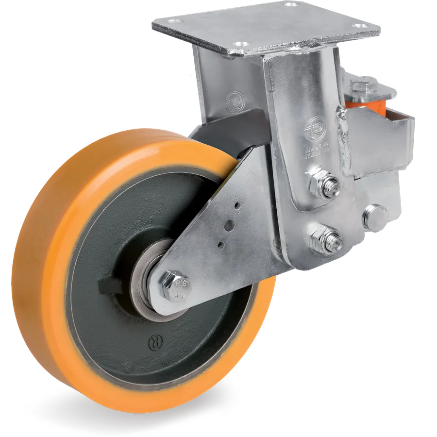 Tellure Rôta 649406 – TR polyurethane fixed castor Ø200×50 mm