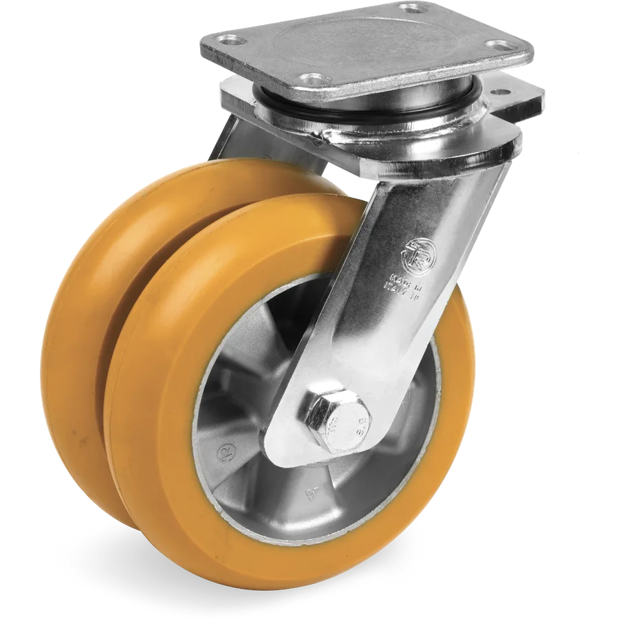 Tellure Rôta 659074 – Rueda giratoria de poliuretano TR Ø160 mm