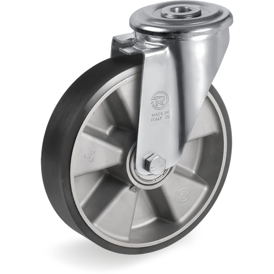 Tellure Rôta 656403ESD – Rueda giratoria de poliuretano TR ESD Ø125×35 mm