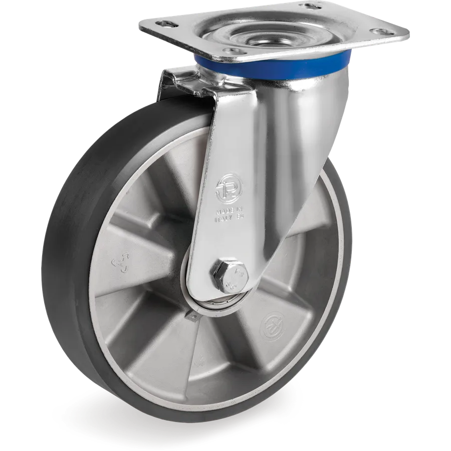 Tellure Rôta 659604ESD – Rueda giratoria de poliuretano TR ESD Ø150×40 mm