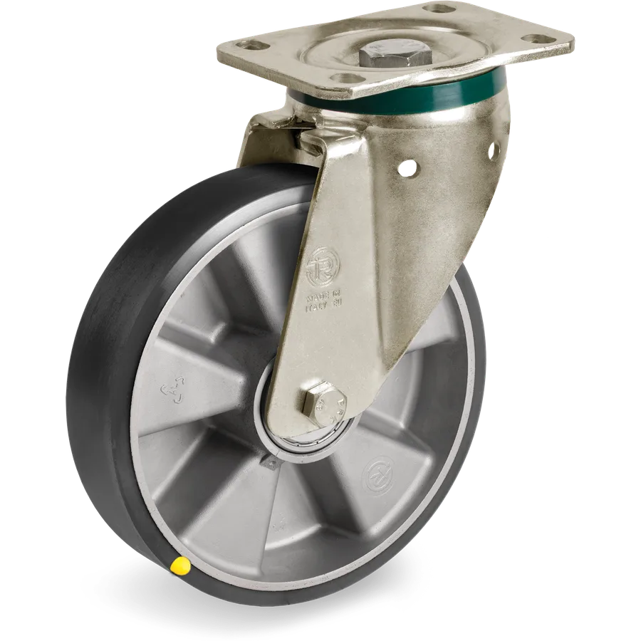 Tellure Rôta 657546ESD – Rueda giratoria de poliuretano TR ESD Ø200×50 mm