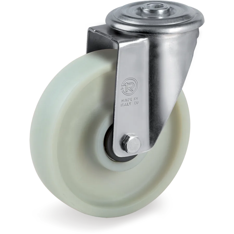 Tellure Rôta 688083 – Rueda giratoria de poliamida 6 Ø125×30 mm