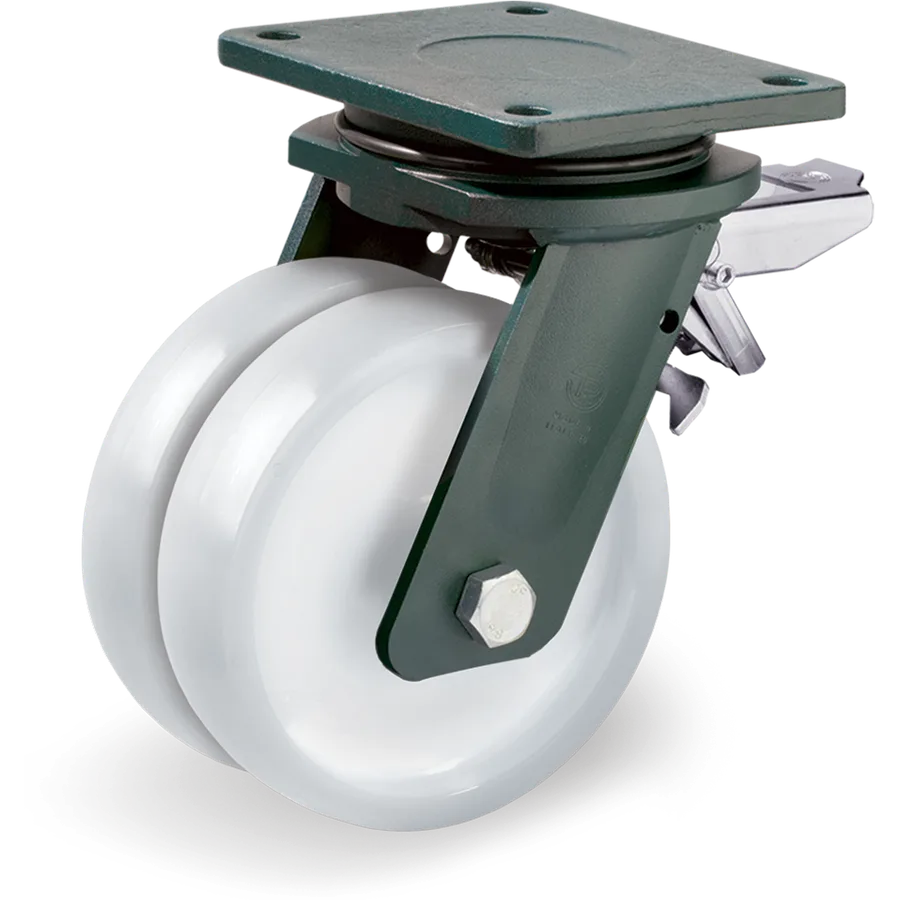 Tellure Rôta 688772 – Rueda giratoria de poliamida 6 Ø125 mm con freno