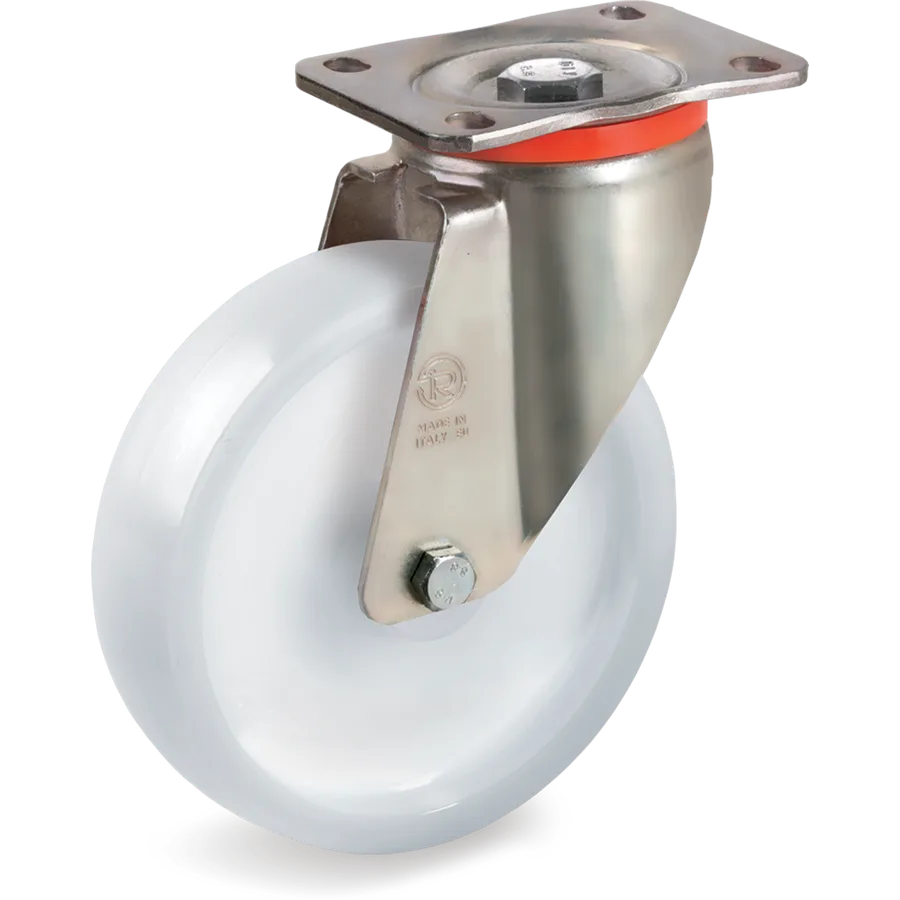 Tellure Rôta 687526 – Rueda giratoria de poliamida 6 Ø200×50 mm