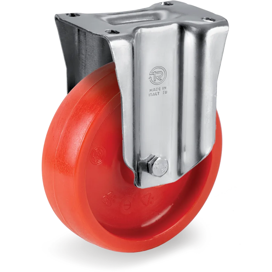 Tellure Rôta 685102RED – Rueda fija de poliamida 6 Ø100×30 mm