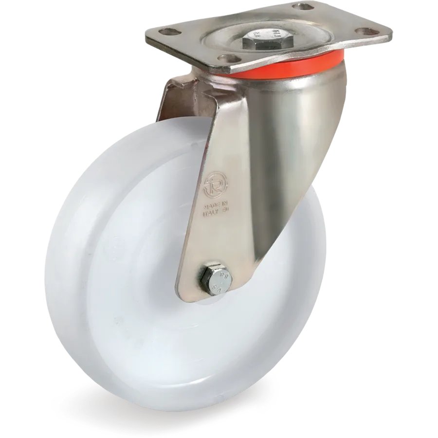 Tellure Rôta 687503 – Rueda giratoria de poliamida 6 Ø125×38 mm