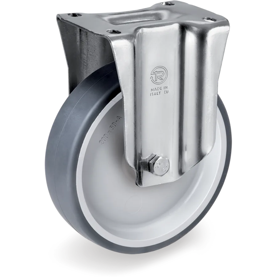 Tellure Rôta 715906 – Rueda fija de goma termoplástica Ø200×50 mm