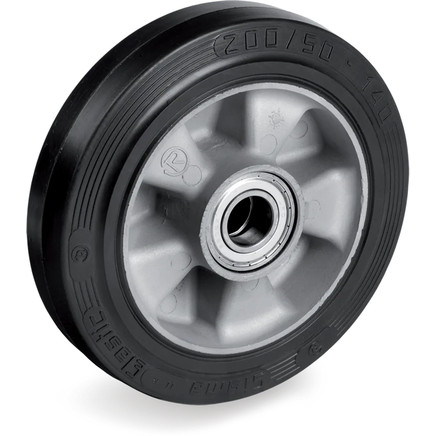 Tellure Rôta 721213 – Rueda de goma elástica Ø125×50 mm