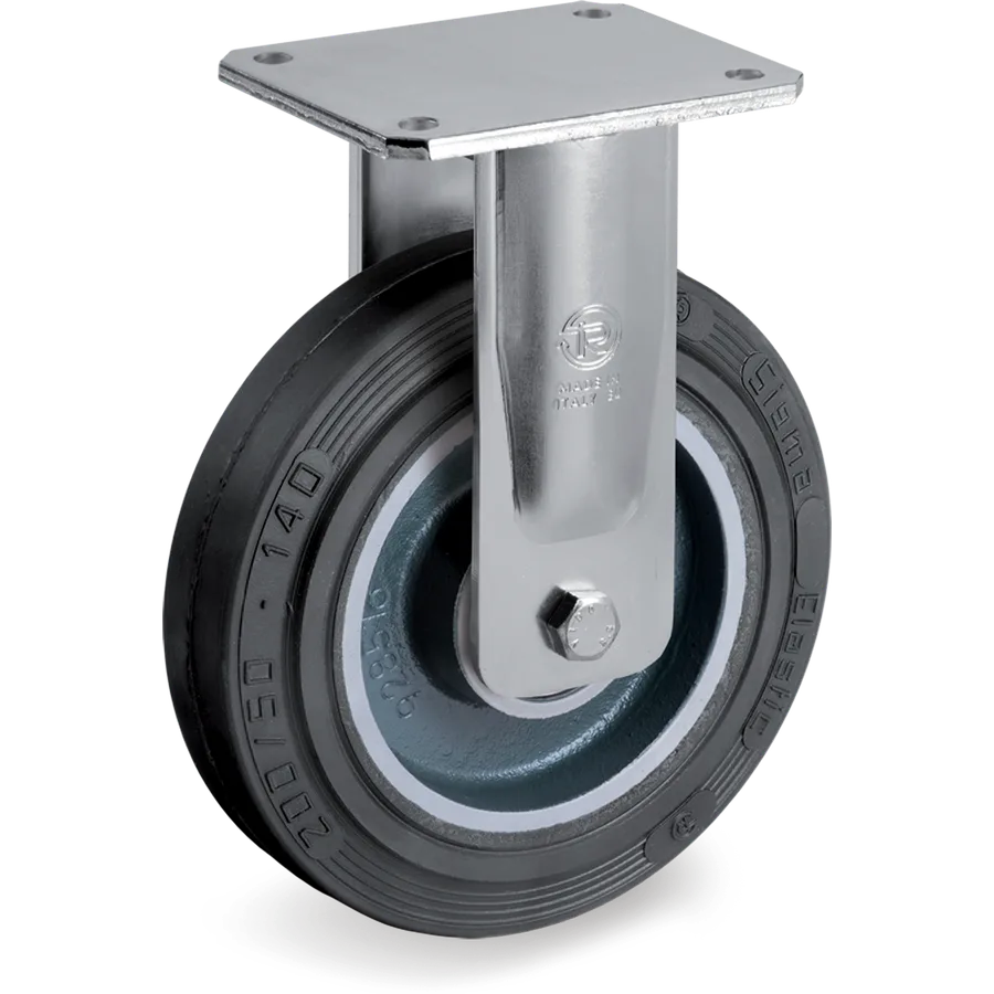 Tellure Rôta 729404 – Rueda fija de goma elástica Ø150×50 mm