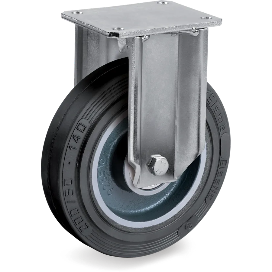 Tellure Rôta 728816 – Rueda fija de goma elástica Ø200×50 mm