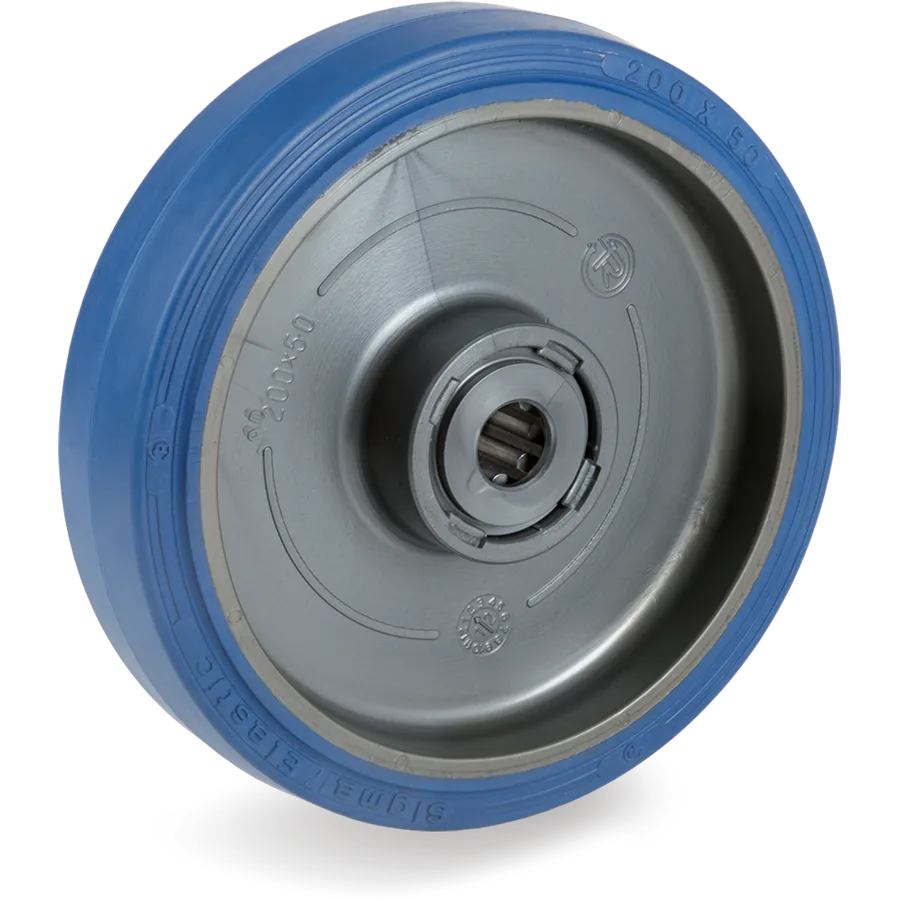 Tellure Rôta 733103 – Elastic rubber wheel Ø125×40 mm