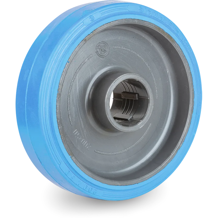 Tellure Rôta 734106 – Elastic rubber wheel Ø200×50 mm