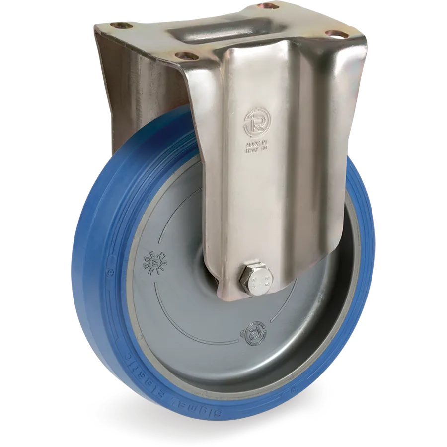 Tellure Rôta 736402 – Elastic rubber fixed castor Ø100×40 mm