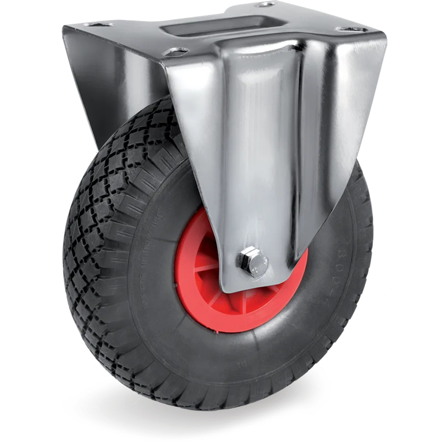 Tellure Rôta 828601 – Pneumatic rubber fixed castor Ø260×75 mm