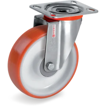 Rueda giratoria de poliuretano termoplástico Ø160×50 mm
